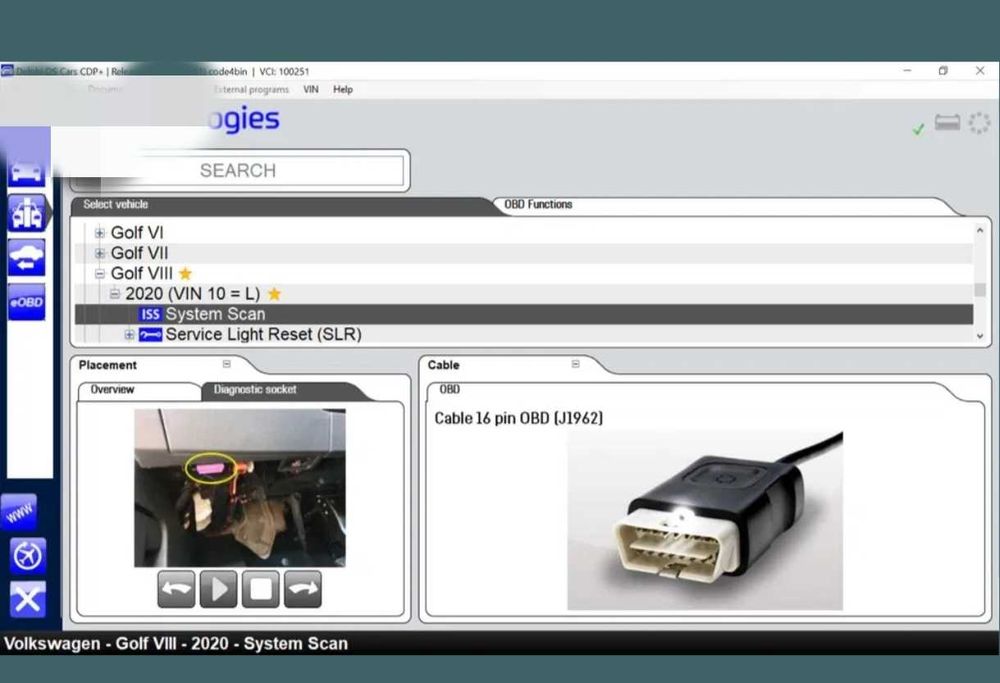 Tester auto multimarca 12/24V bluetooth led update 2022, full turisme