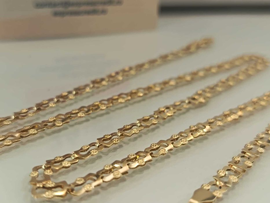 (AG41) Lant aur 14K b5981 Certificat de garantie