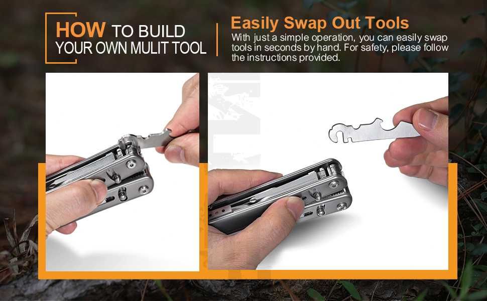 Multitool EDC Roxon S804G Flex - Patent multifunctional modular