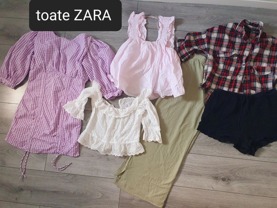 Lot zara femei marime S pantalon camasa bluza tricou