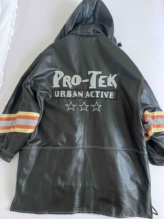 Geaca din piele parka