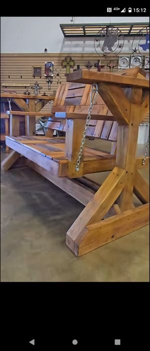 Canapea lemn balansoar