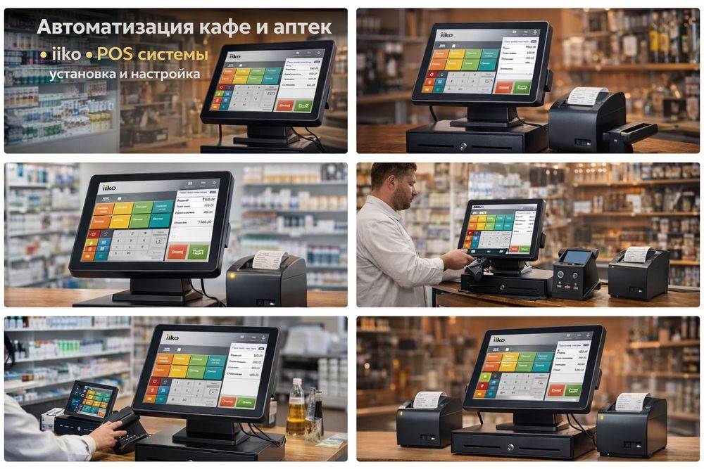 Магазин учет кассы и склада под ключ с оборудованием Umag Rosta POS