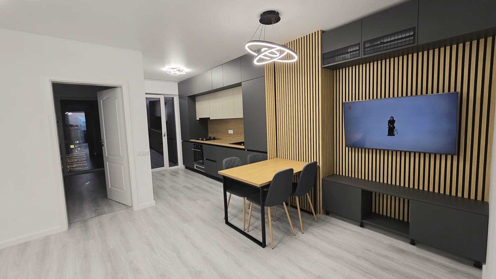 Studio premium cu 2 camere Apollo Park Biruinţei 87, prima inchiriere!