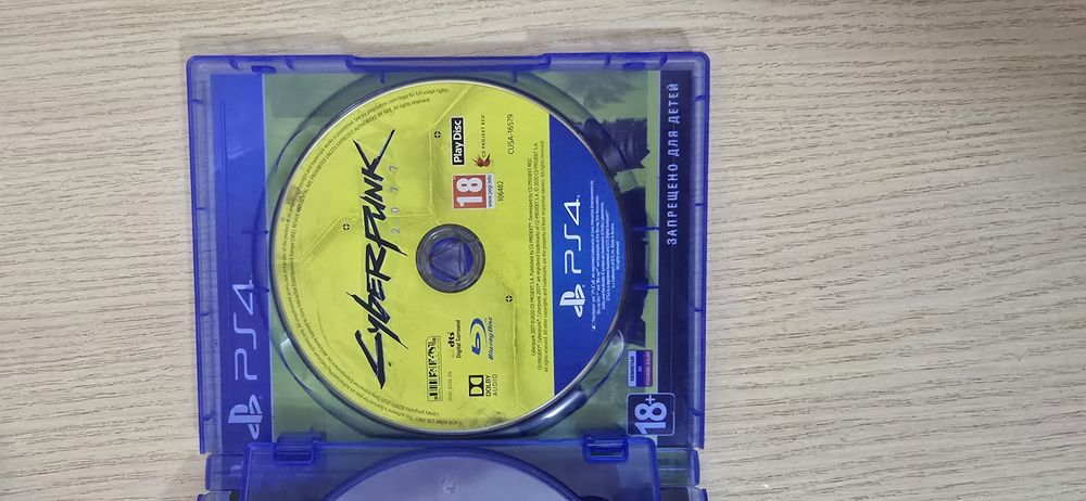 Диск на PS4 cyberpunk 2077