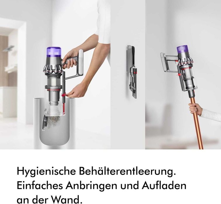 Вертикална прахосмукачка Dyson - V10 Absolute SV27, HEPA, сребриста