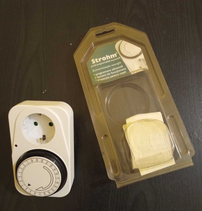 Priza programabila mecanica Strohm, 16A, 3600W, protectie copii