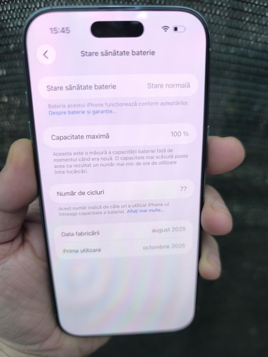 V/Sch Iphone 17 AIR 256Gb,Factura-Garantie 2 ani