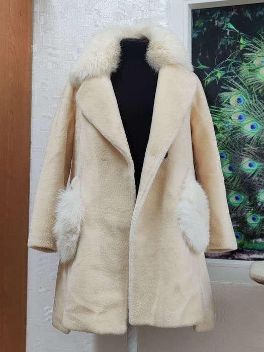 Шуба под стриженый мутон.