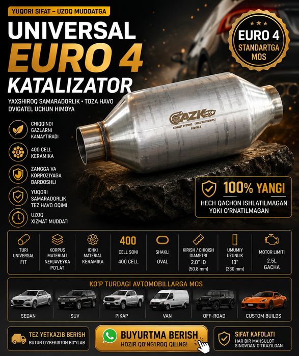 Katalizator unversal toyota lexus