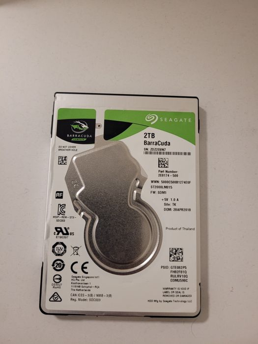 Hdd 2 tb de 2.5 inch