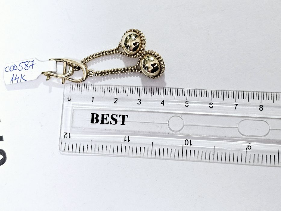 Vand cercei din aur 14 k 5.38 g cod 587