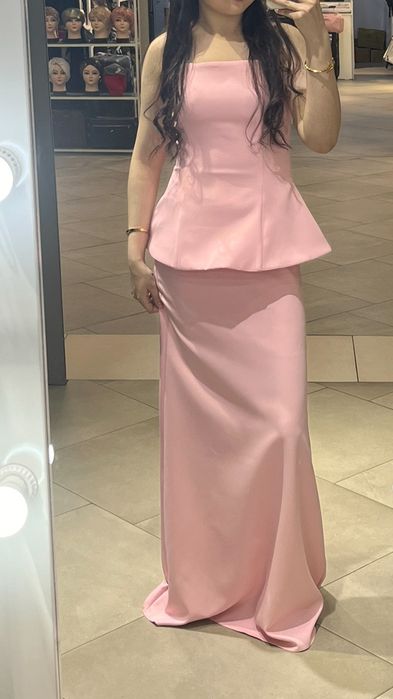 Платье ,  Двойка розового цвета, размер 42.