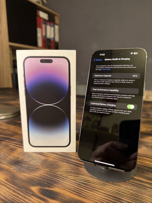 Vand sau schimb , IPhone 14 pro max Deep Purple 128 gb 5 G