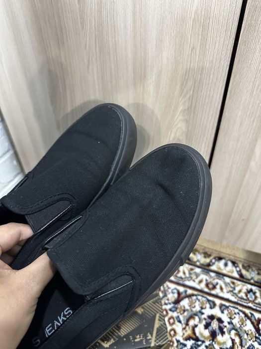 Мужские Черные слипоны