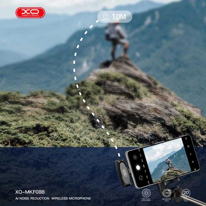 Микрофон XO - MKF08B Lightning, AI Noice-reduction, WIreless