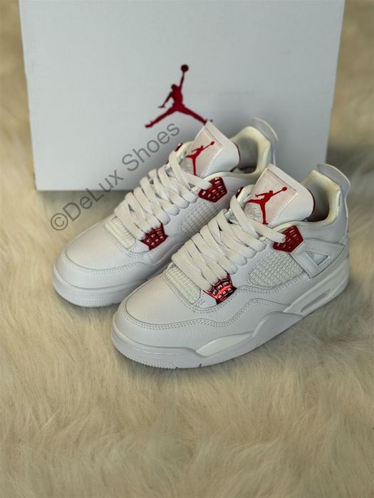 Air Jordan 4 Retro Metallic Red White Full Box Verificare Colet