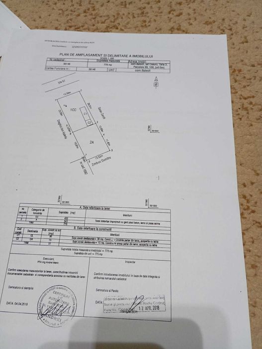 Teren cu casa Balesti