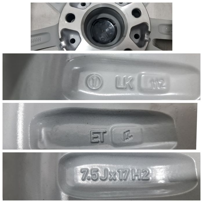 Jante 17 BMW X1 X2 X3 G20 G21 G30 G31 7.5Jx17, ET27, 5x112