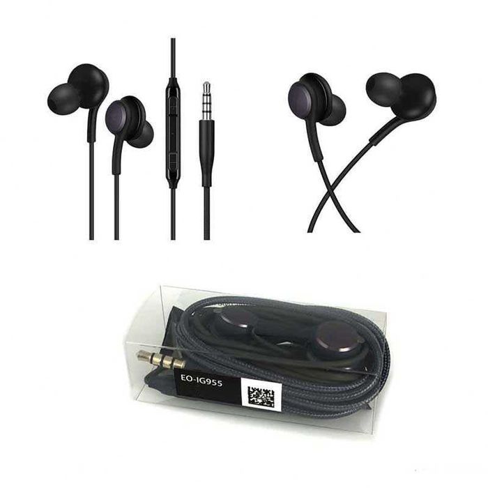 Нови стерео слушалки с плетен кабел HD микрофон ОЕМ на SAMSUNG AUX 3,5