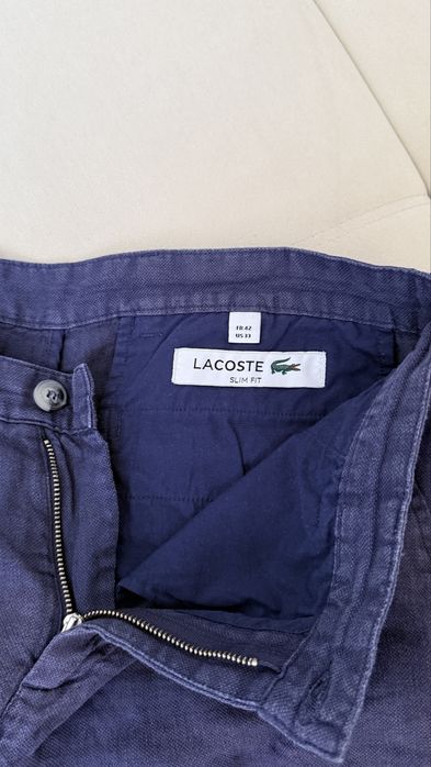 Летние шорты 100% лен Lacoste оригинал