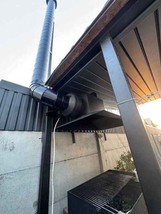 Hota tabla de 2mm cu burlan de 3 metri si motor ventilator