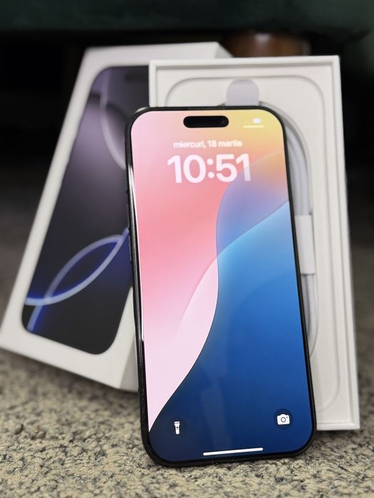 Oferta ! Iphone 16 Pro 256 gb IMPECABIL ! Baterie 100% ! Full box !