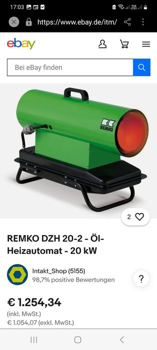 Tun caldura Remko 23kw