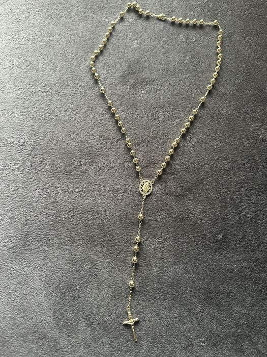 Rozariu unisex placat  aur 14 K