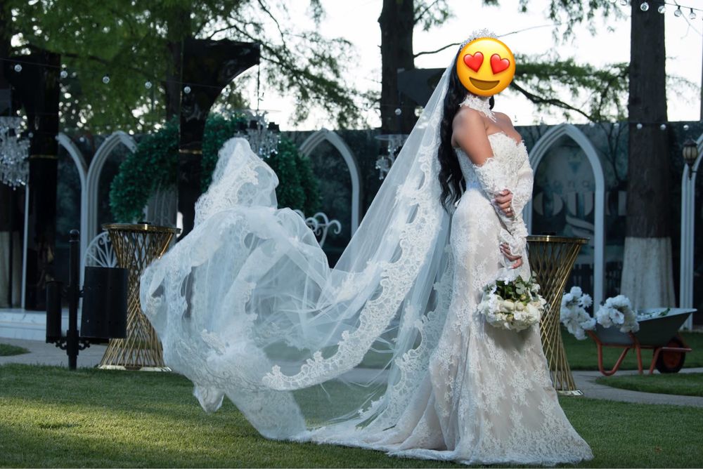 Rochie mireasă cu trenă detasabila