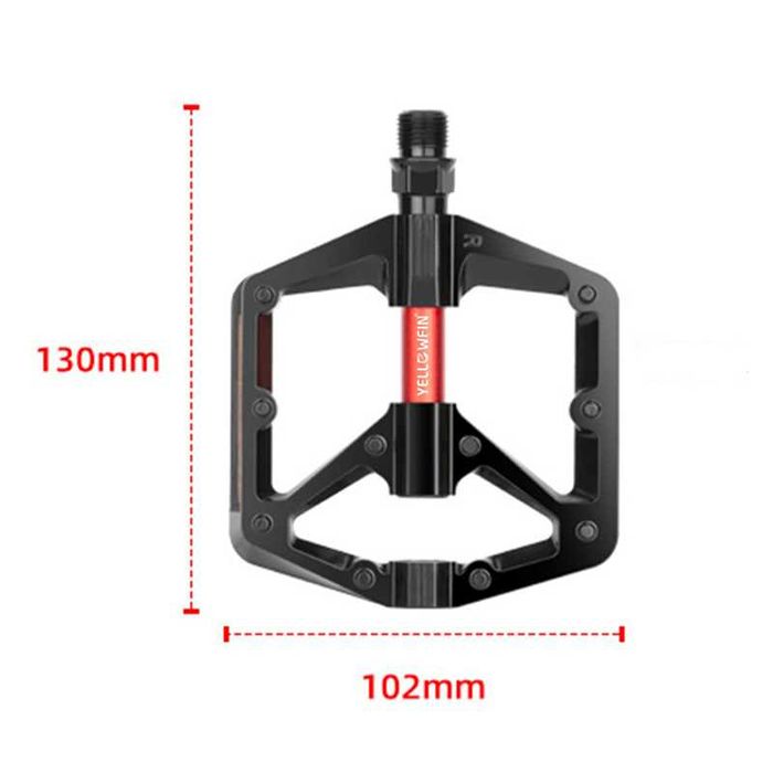 Леки алуминиеви педали за велосипед PROMEND M24N, Двоен DU лагер, Пин