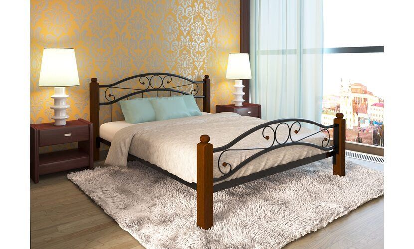 Кровать лофт металл каркас