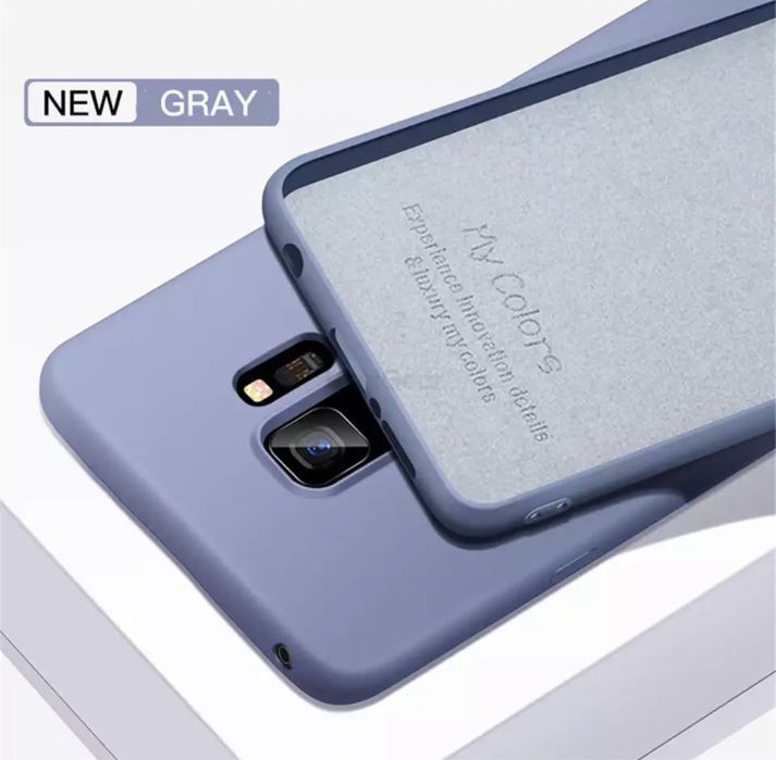 Husa Slim Din Silicon Interior Catifea Colorata Samsung S8 S9 S10 Plus
