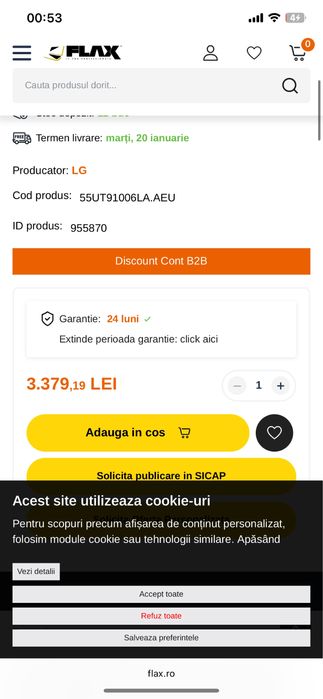 Vand Televizor Smart TV LG 4K ultra  fac si schimburi