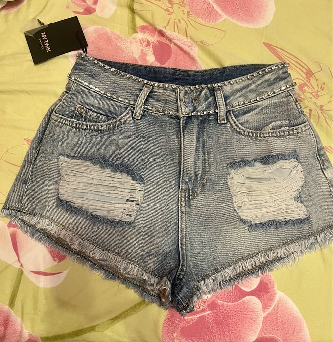 Къси дънкови панталонки Twinset