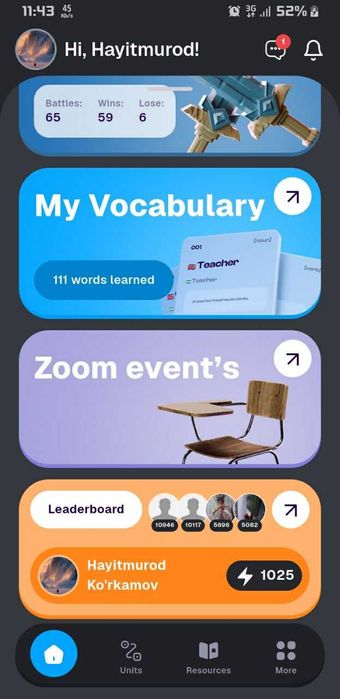 Englify akkount (4 oylik)