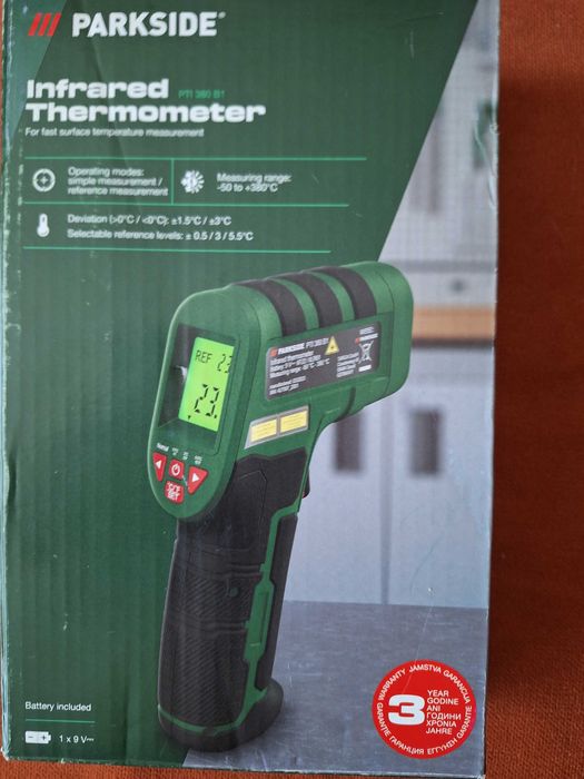 Termometru Parkside pistol digital cu infraroșu cu laser