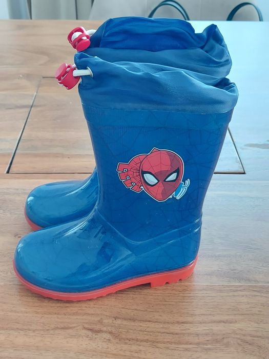 Cizme de ploaie Spider-Man copii, mărimea 25, impermeabile