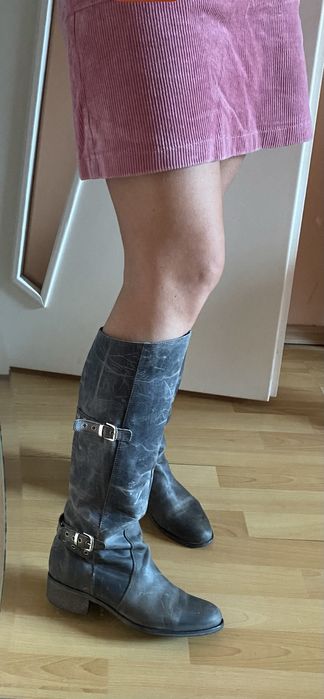 Cizme piele Charles David, made in Italy, 37,5