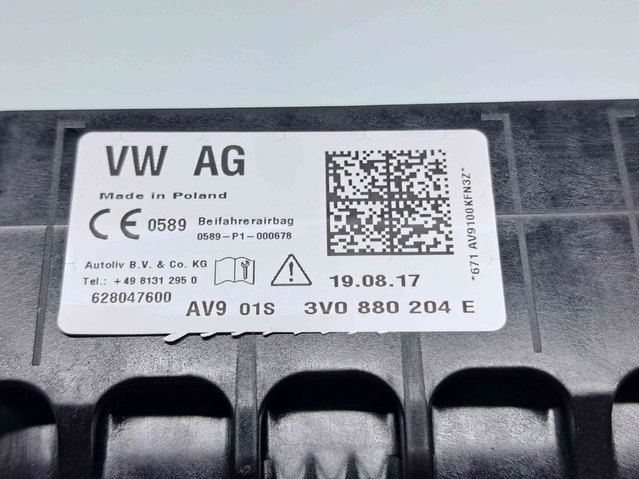 Airbag pasager Skoda Superb III (3V3) [Fabr 2015-prezent] 3V0880204E