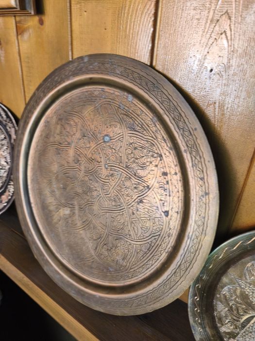 Farfurie Decorativa din cupru și bronz