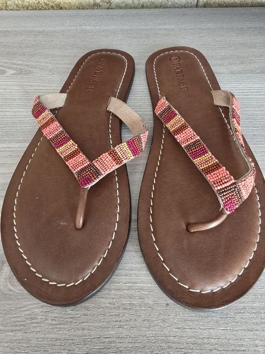 Чехли FatFace, стелка естествена кожа