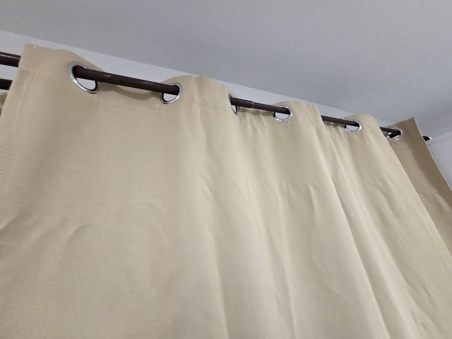 Draperii bej 2 bucati 140×220 înălțime