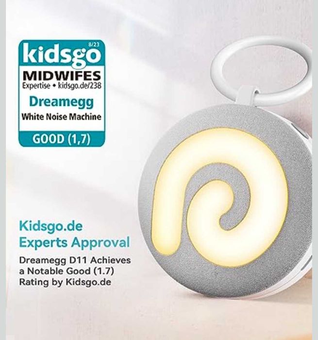 Dreamegg машина за бял шум D11 преносима нощна светлина за бебета,деца