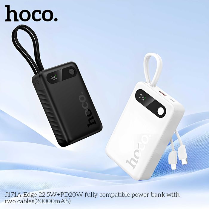 Hoco J171A Edge QC3.0 22.5W+PD20W 20000mAh Power Bank for iPhone 16 17: 25 у.е. - Aksessuarlar/ ehtiyot qismlari Toshkent на Olx