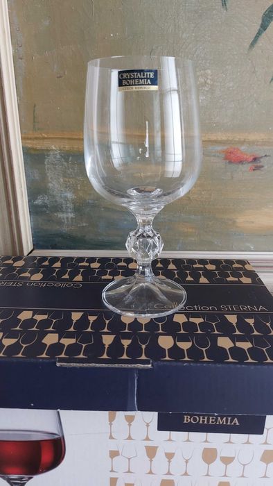 Pahare cristal Bohemia, noi in cutiile originale