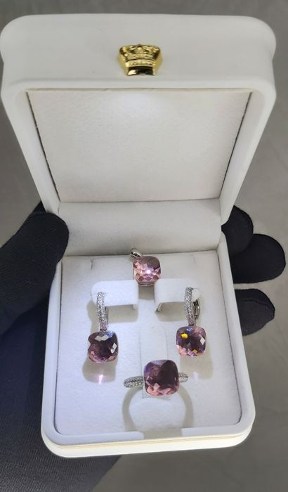 Kumush uzuk zirak sepochka Комплект кольца серги кулон цепочка серебро