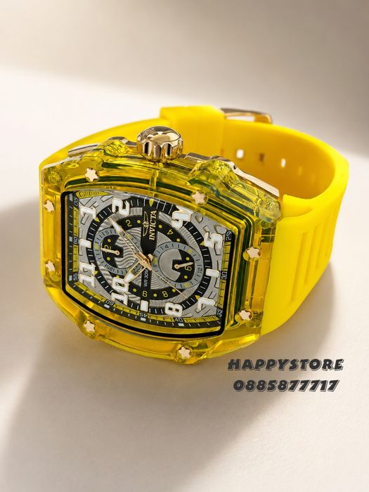INVICTA Cyclone Yellow/Gold 49 mm, Инвикта нов мъжки часовник