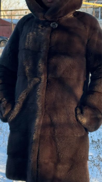 Норка шубка натуральный