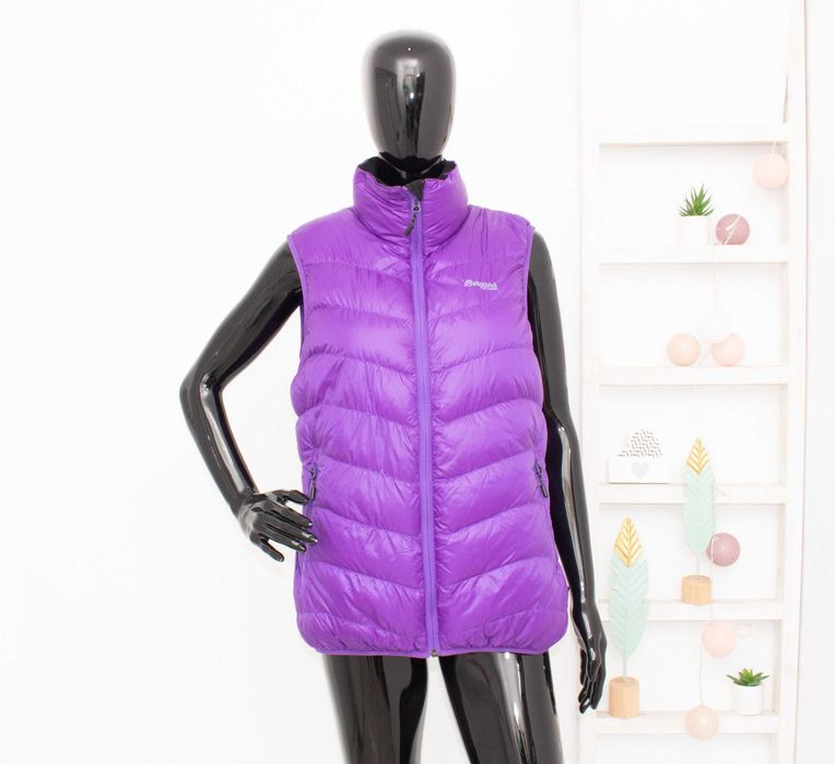 Bergans Down Light Vest дамска пухена грейка лилав елек с пух и пера М